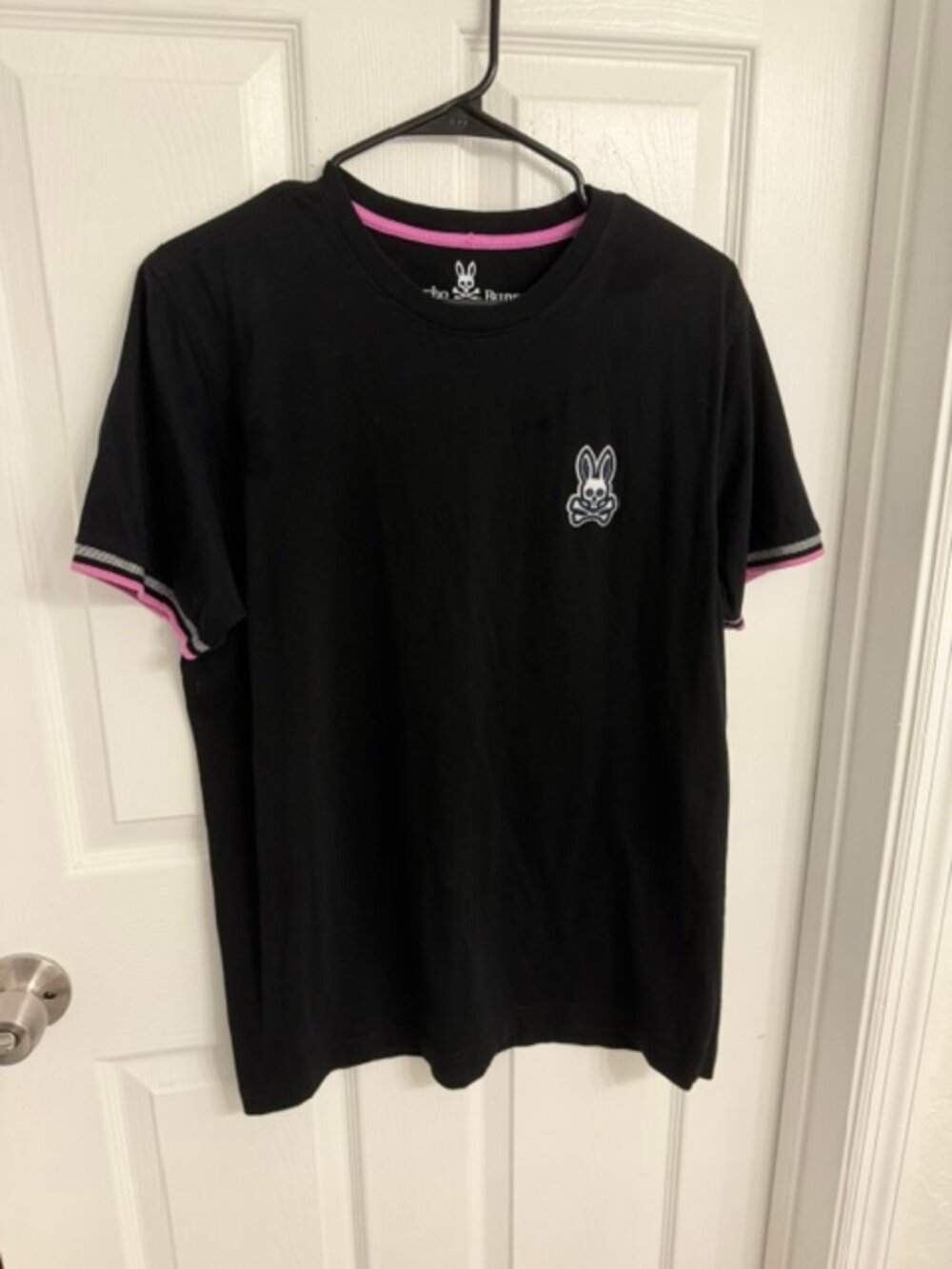 Psycho Bunny Men Hutton Tipped 100% Prima Cotton  T-shirt Size 5